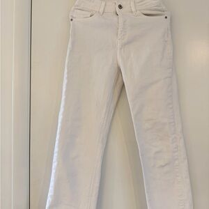 Oraije Paris White Straight-Leg Jeans | Minimal Timeless Denim